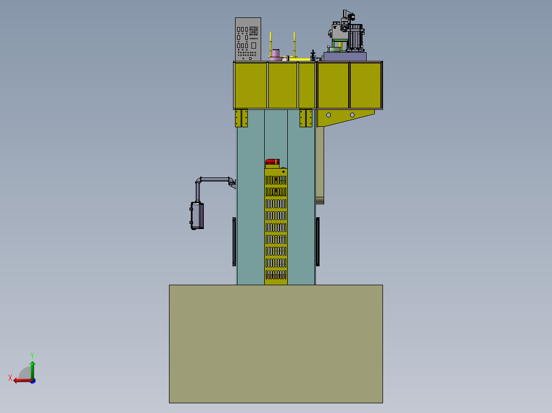 107 600T油压机后视图