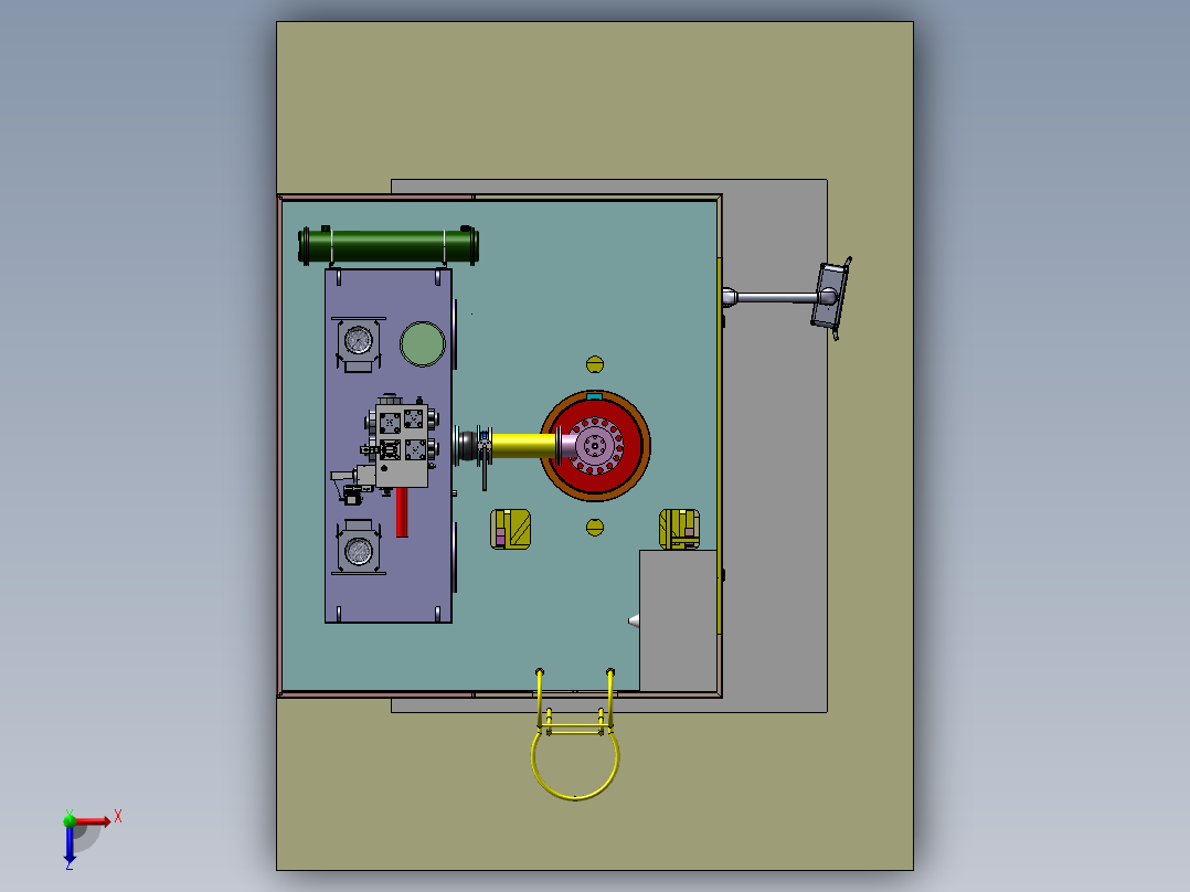 107 600T油压机俯视图