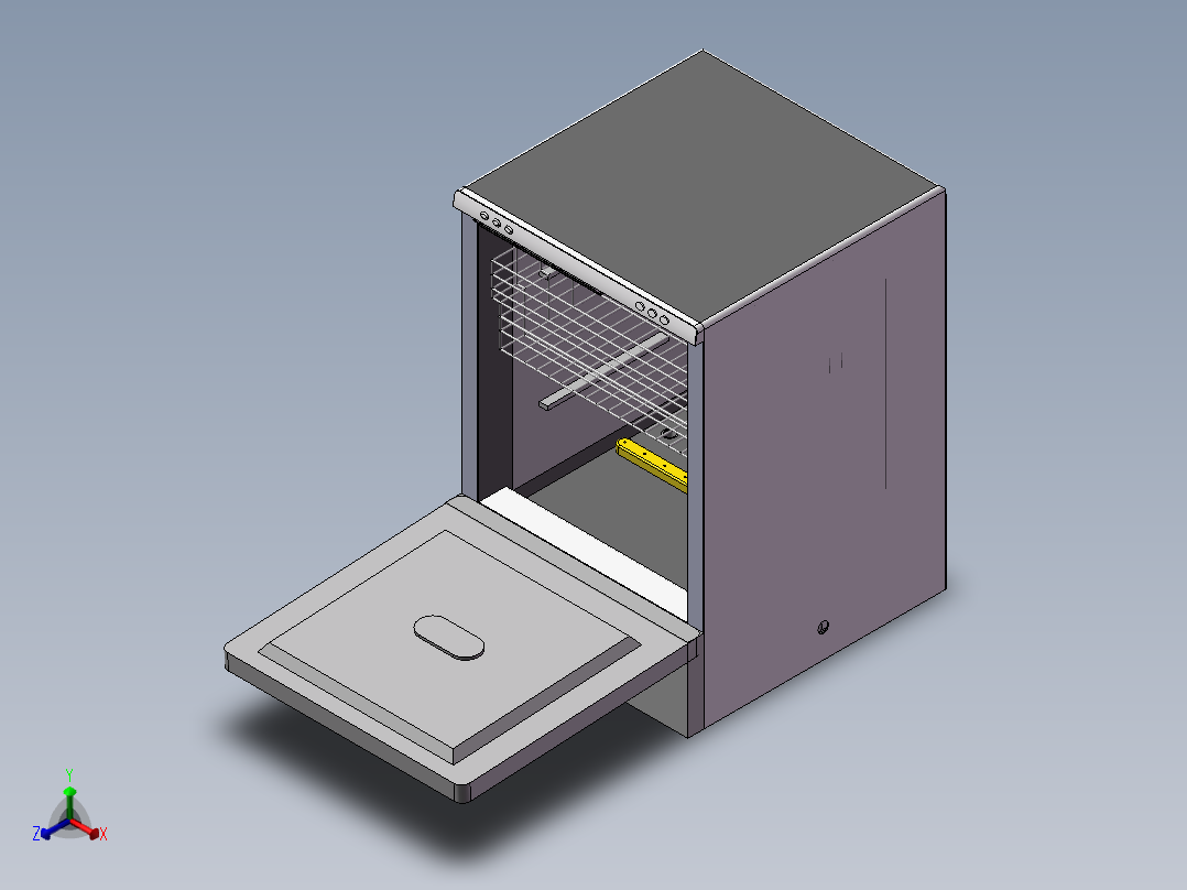洗碗机正等轴测图