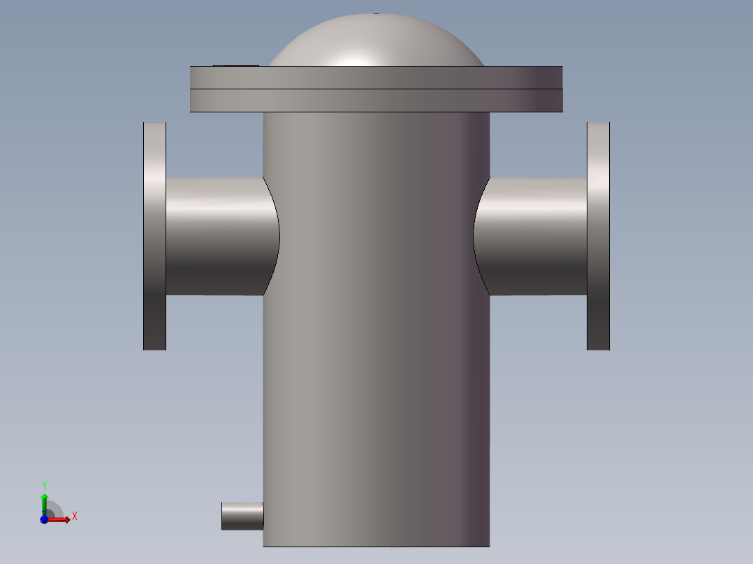 回油粗滤DN100前视图