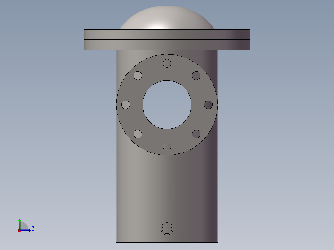 回油粗滤DN100左视图