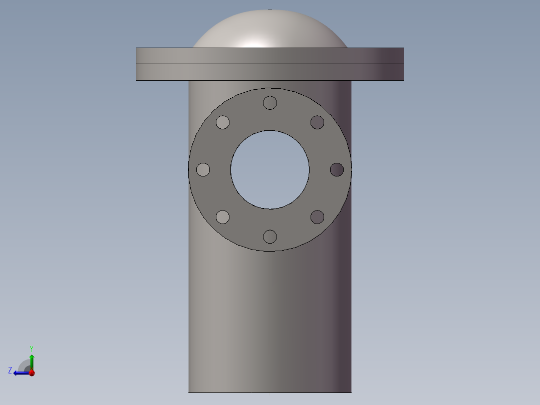 回油粗滤DN100右视图