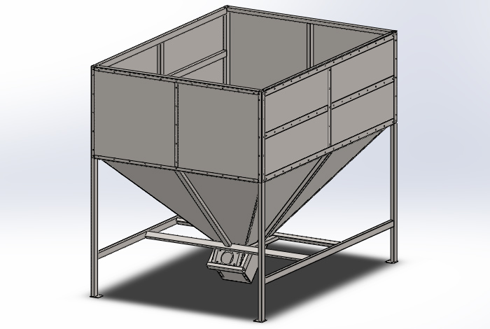 用于颗粒或其他类似松散密度和部分的料斗