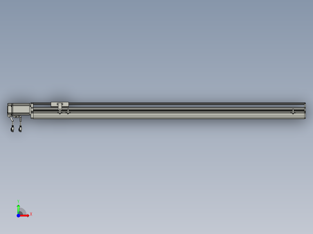 东锦丝杆传动-直线滑台模组DH85-C-L10-S1150-BC-P400W-C3前视图