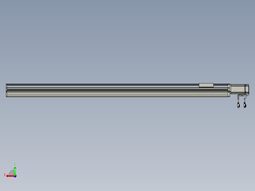 东锦丝杆传动-直线滑台模组DH85-C-L10-S1150-BC-P400W-C3后视图