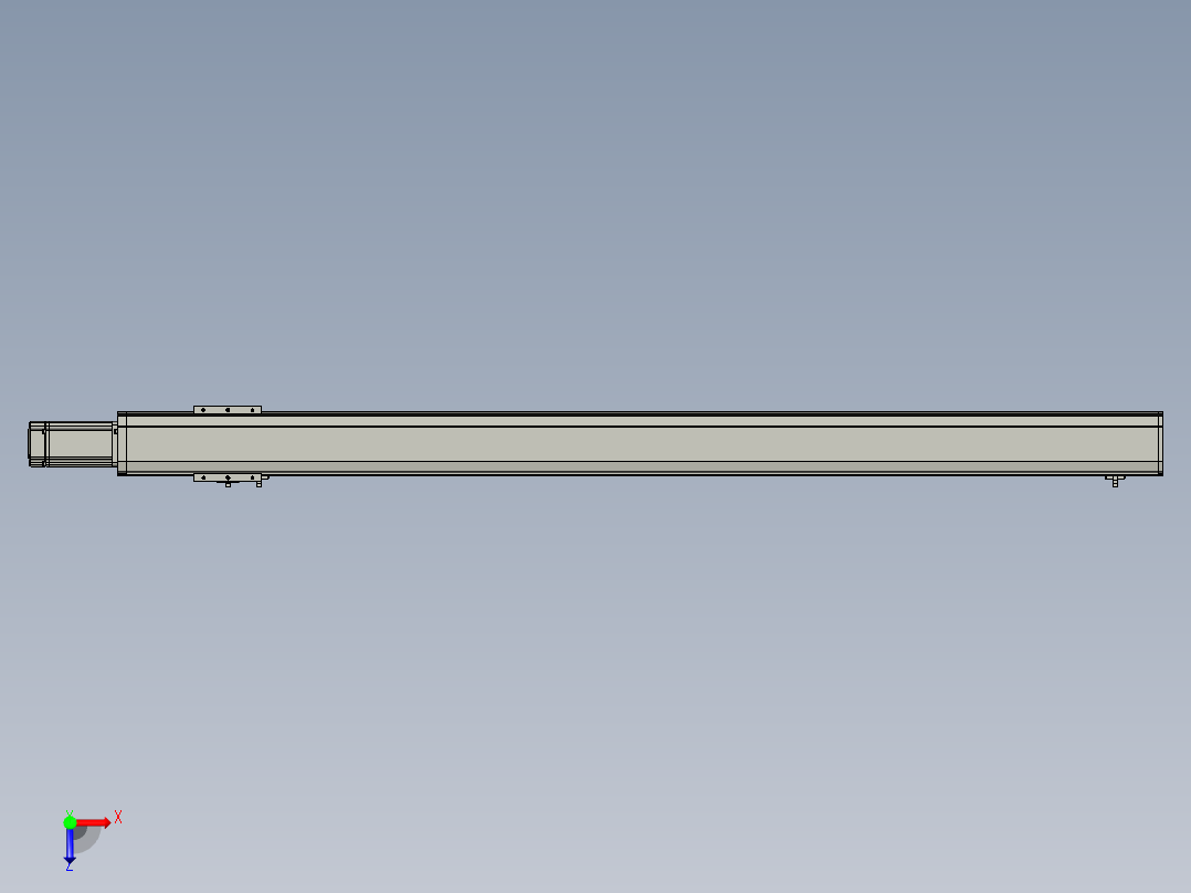 东锦丝杆传动-直线滑台模组DH85-C-L10-S1150-BC-P400W-C3俯视图