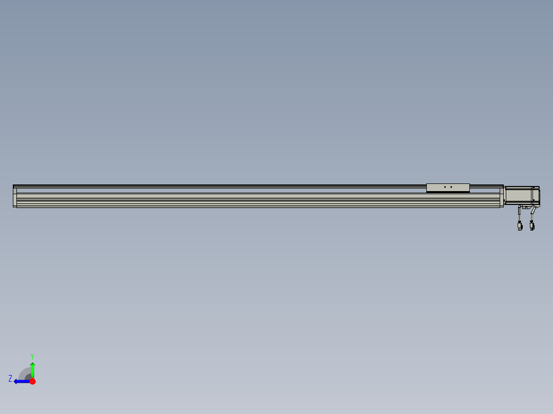 东锦丝杆传动-直线滑台模组DH135-C-L10-S1300-BC-P400W-C3右视图