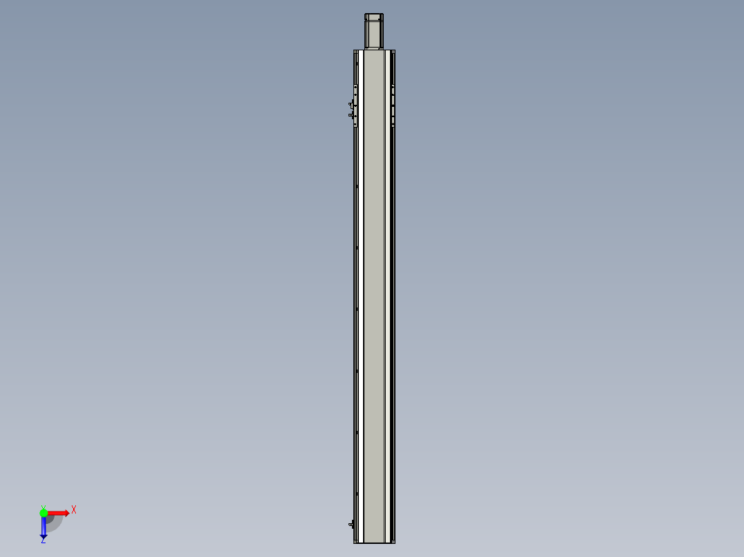 东锦丝杆传动-直线滑台模组DH135-C-L10-S1300-BC-P400W-C3俯视图