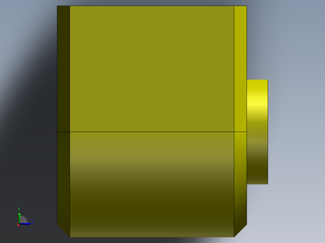 S4 电磁铁座左视图