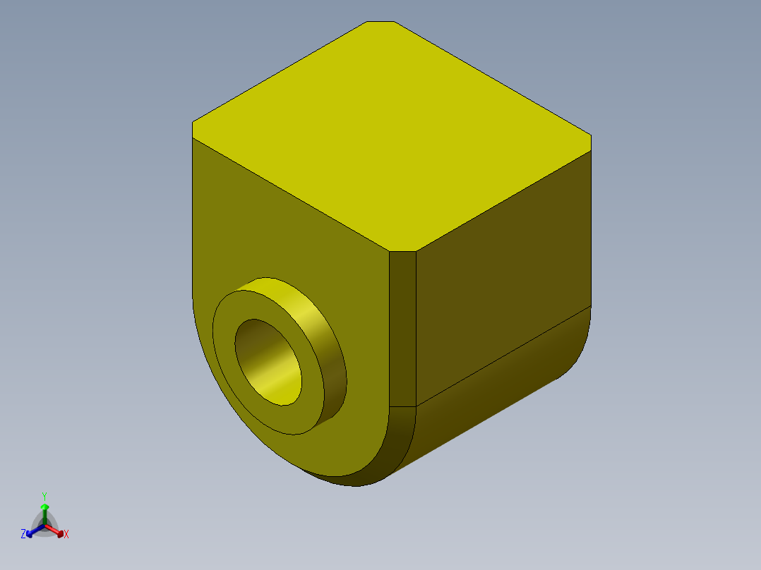 S4 电磁铁座正等轴测图