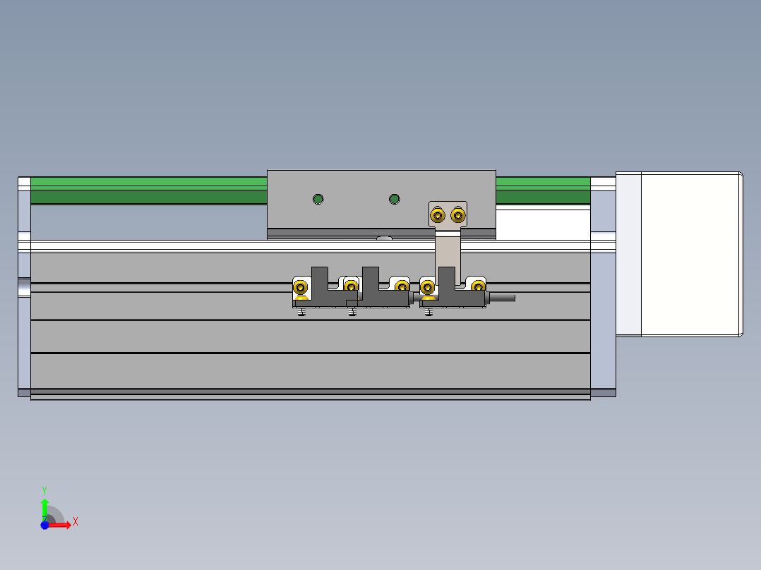 MTH丝杆半封闭模组MT100BS-BL-60前视图