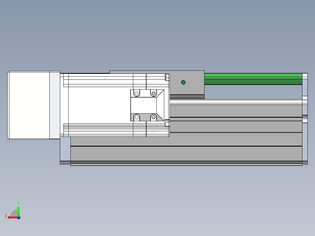 MTH丝杆半封闭模组MT100BS-BL-60后视图