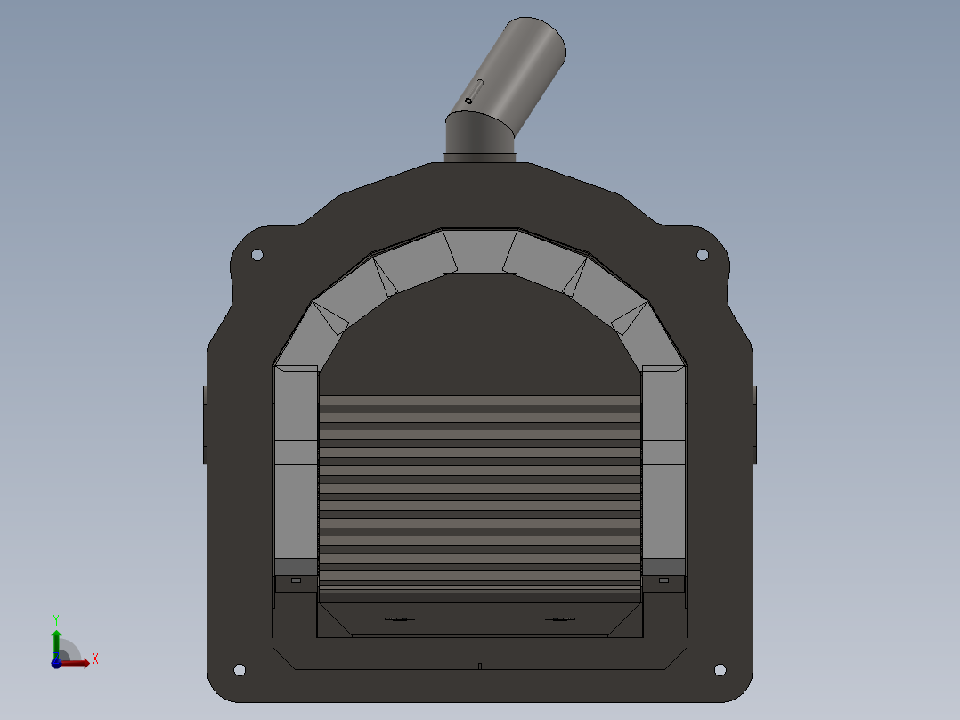 颗粒燃烧器前视图