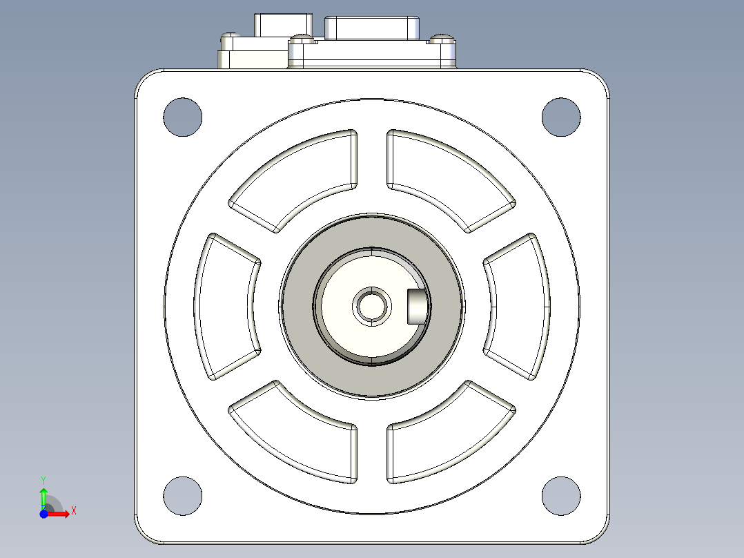 电机MS6H-80TH30B3-20P7.IGS前视图