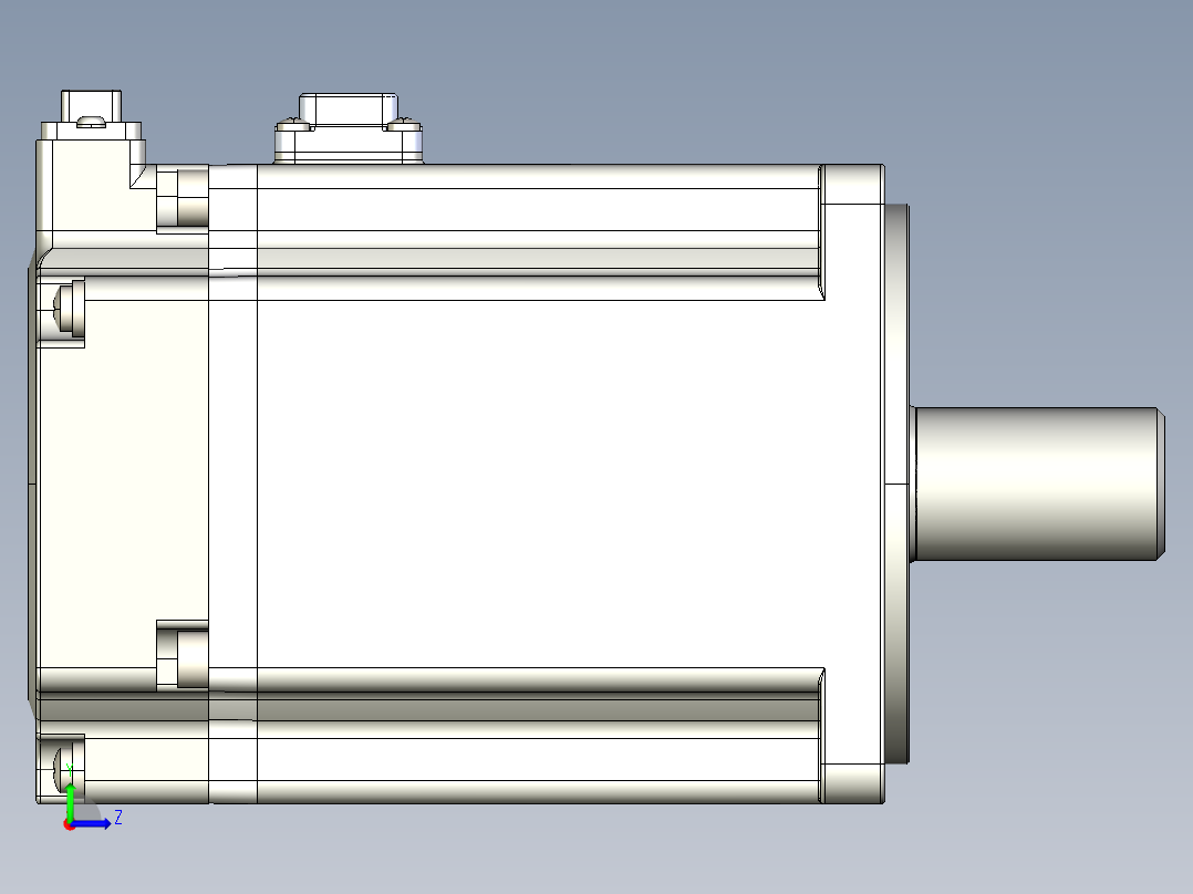 电机MS6H-80TH30B3-20P7.IGS左视图