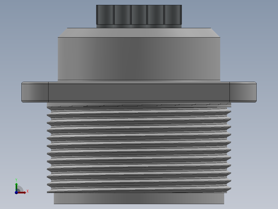 航空插头(3)前视图