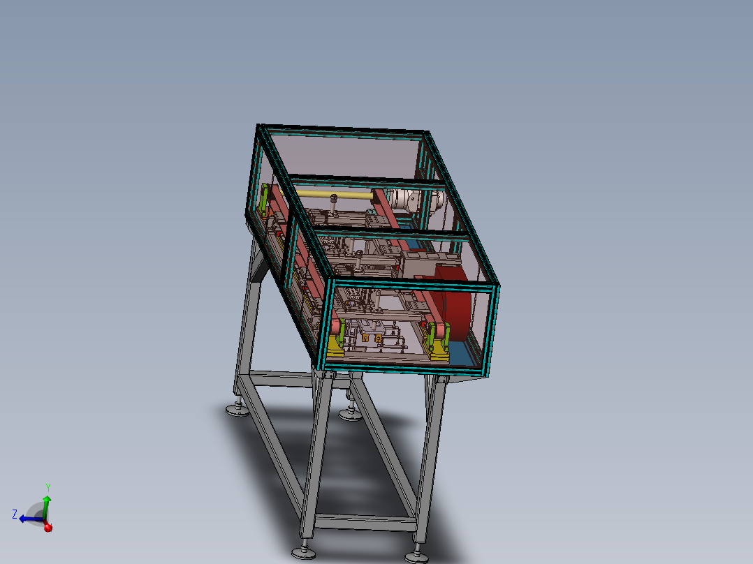 移载桁架sw21可编辑