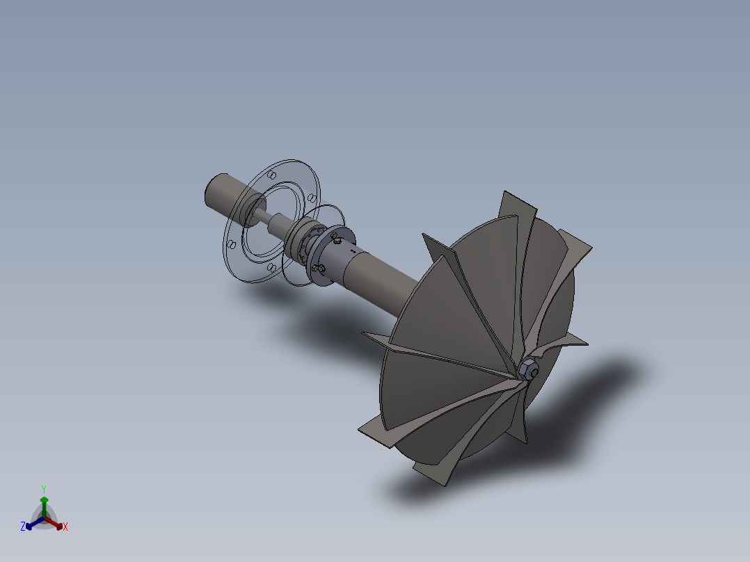倒伞型曝气机sw10+爆炸视频正等轴测图