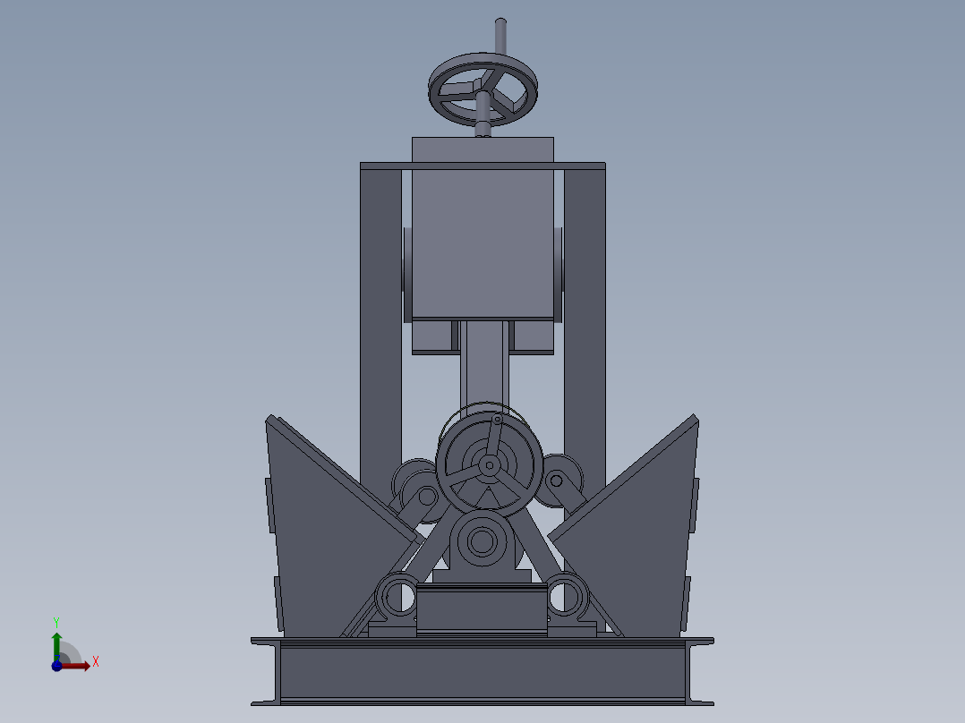 翻边机sw09可编辑前视图