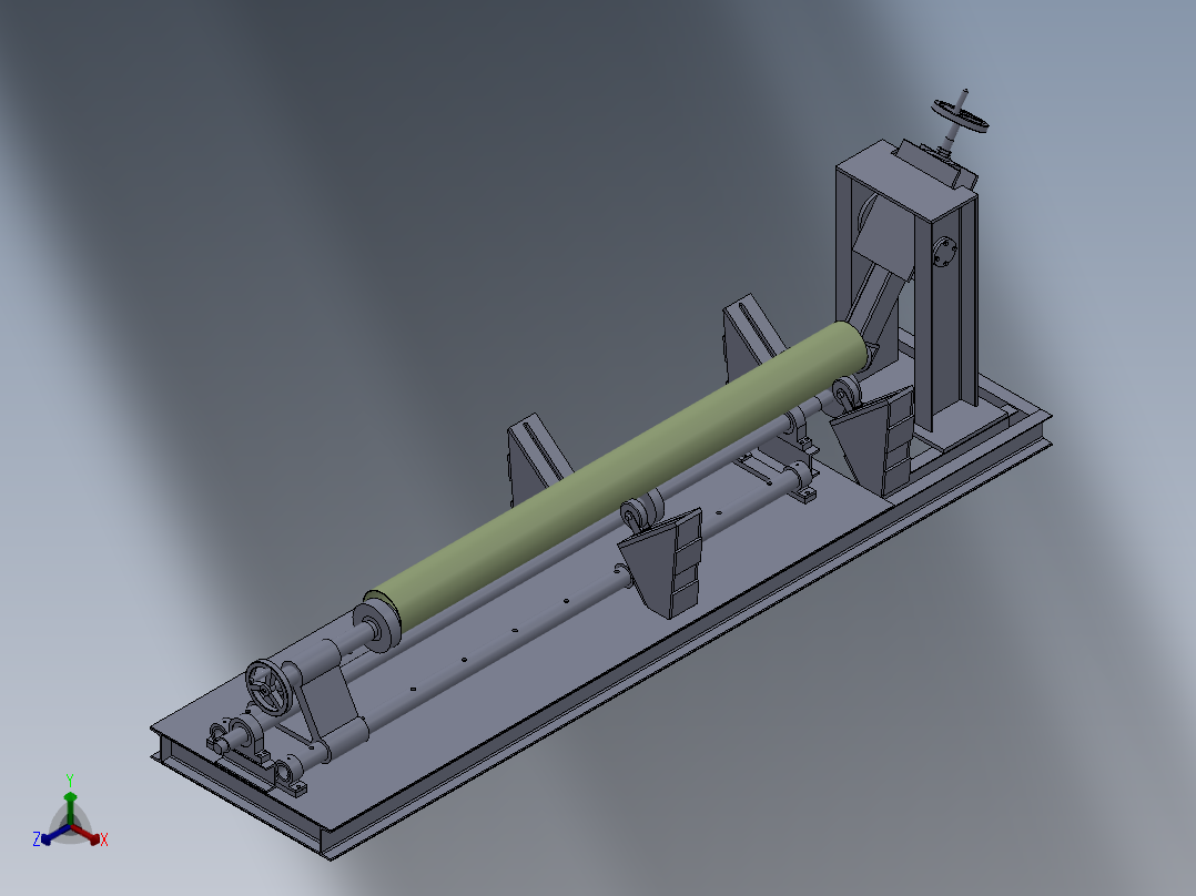 翻边机sw09可编辑正等轴测图