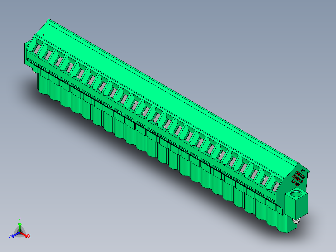 DEGSON 2EDG（M） 系列 5.0mm 螺丝锁紧可插拔接线端子组-2EDGKLM-5.0-23P-14-00AH