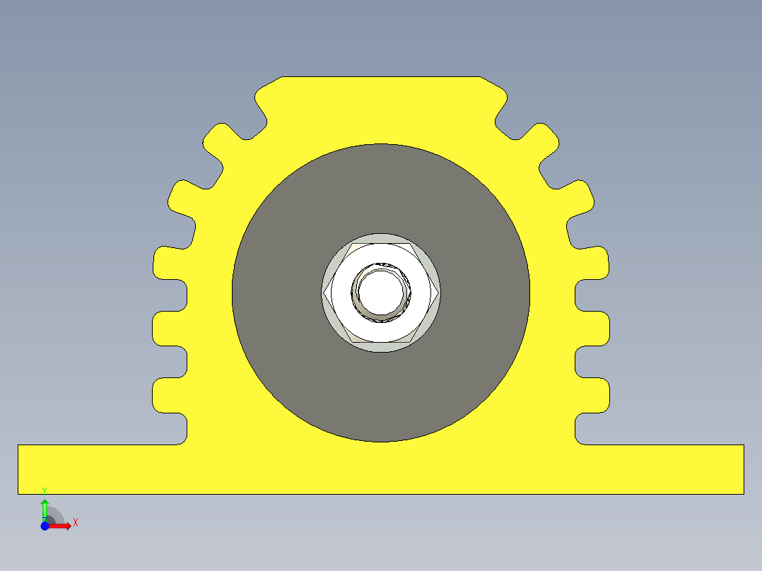 HSC200系列200瓦电阻器前视图