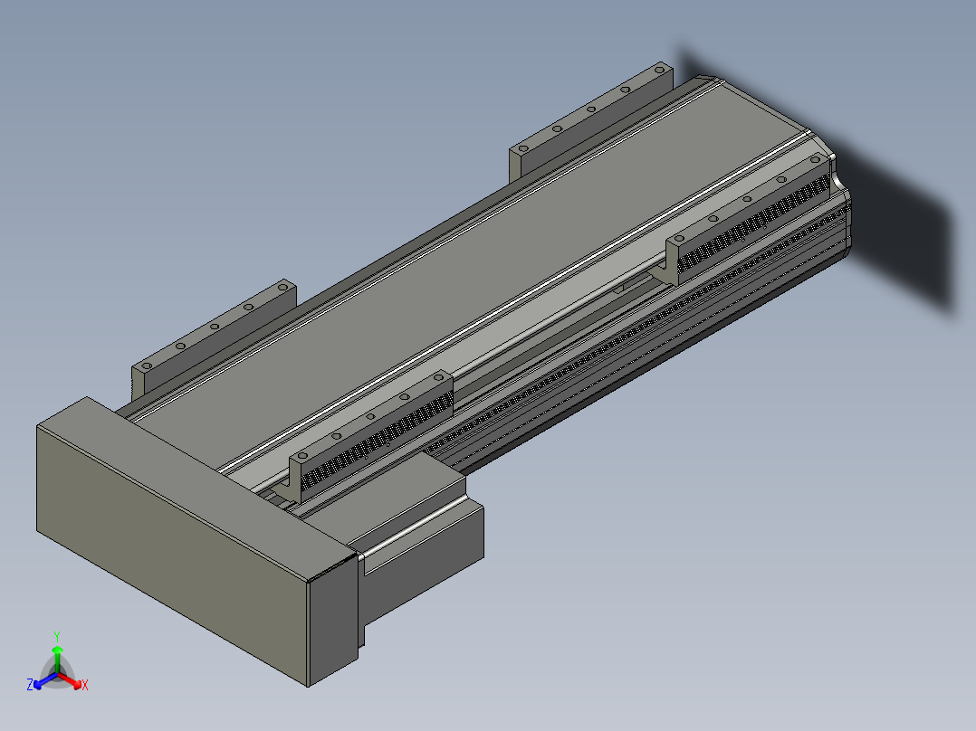 直线模组LHA170-S350-L设计图纸正等轴测图