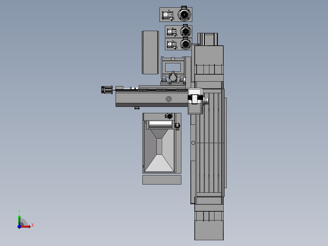 平面自动磨床 (1)前视图