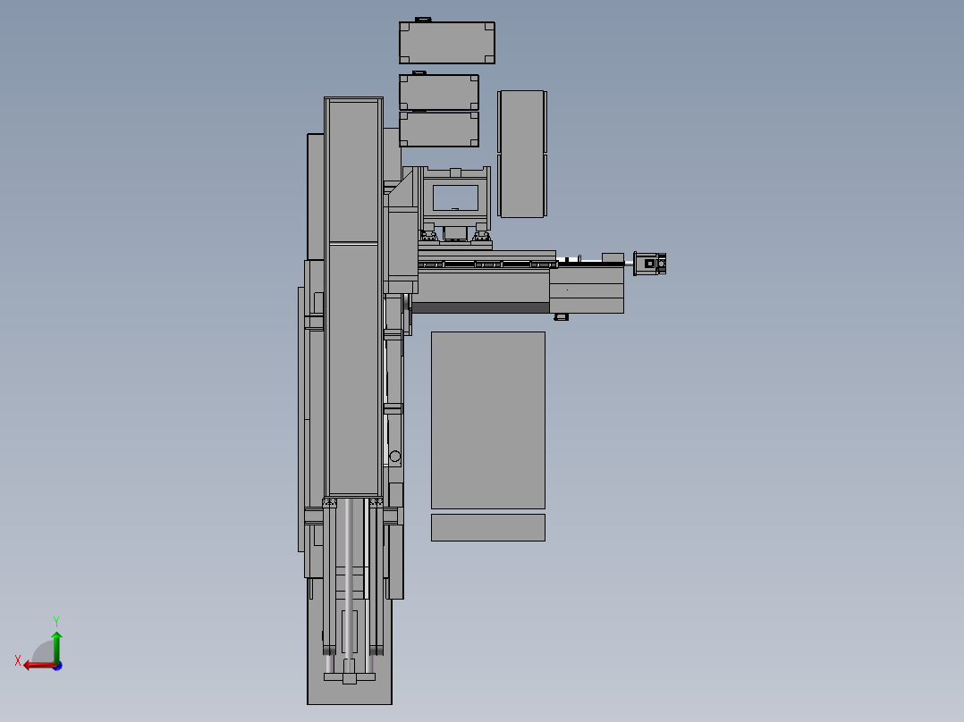 平面自动磨床 (1)后视图
