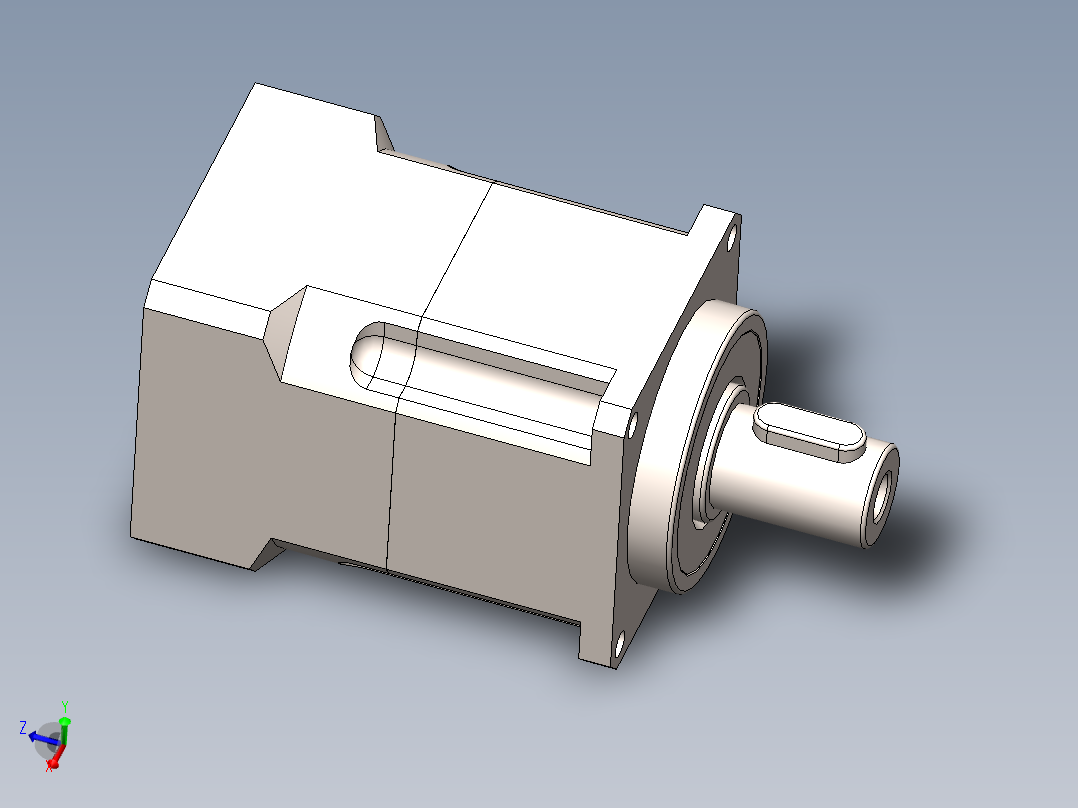 行星减速机42步进减速机 输出轴13 FAB-042-L1-S2-P2-Φ8-Φ30-Φ46-M4-26