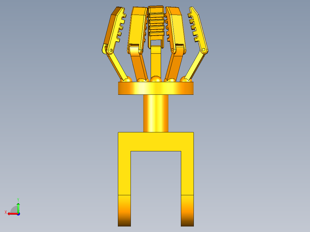 全自动机械手采摘车后视图