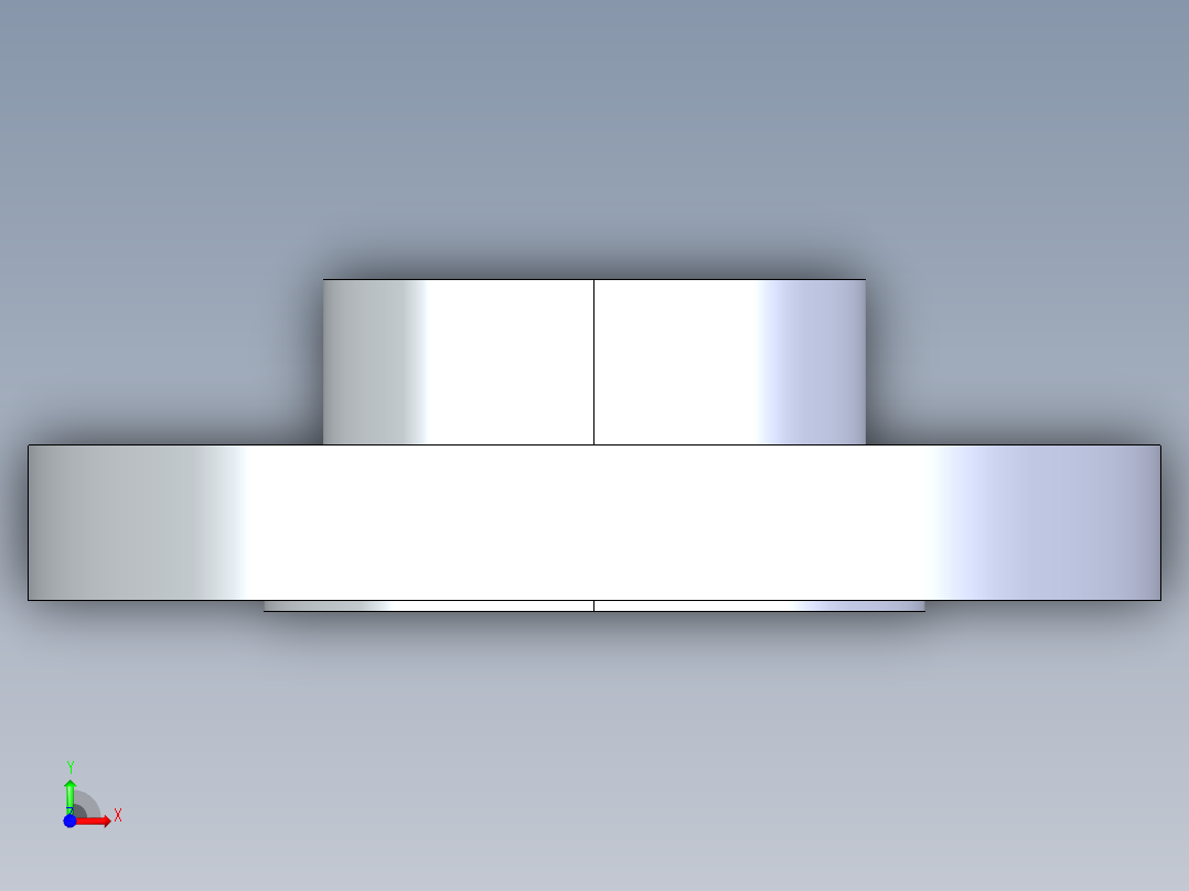 聚氯乙烯配件26-Sch80_Flange Vanstone_SOC_854-020_2in前视图