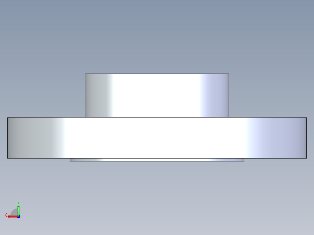 聚氯乙烯配件26-Sch80_Flange Vanstone_SOC_854-020_2in后视图