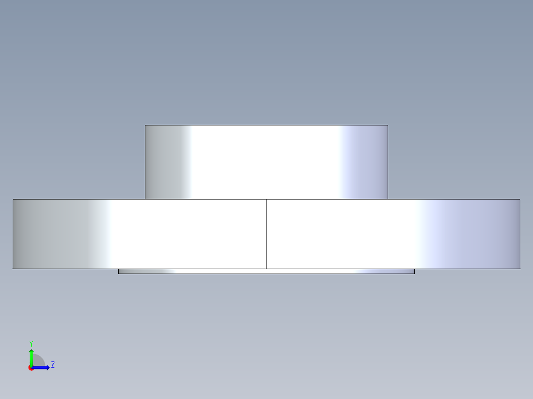 聚氯乙烯配件26-Sch80_Flange Vanstone_SOC_854-020_2in左视图