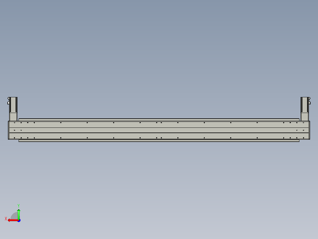 威洛博双电机滑台-VBC14S2-L100-S1700-BLR-P40-C6后视图
