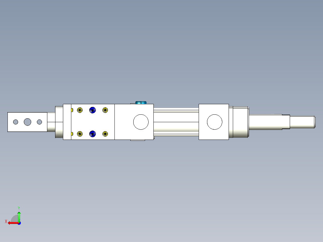德克斯TUNKERS气缸数模SZK_40_A12_Z_T12_TUENKERS后视图