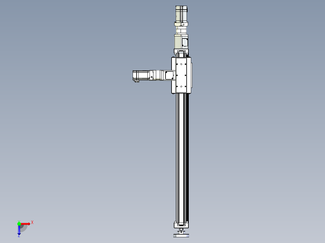 威洛博直线电机模组EB6ZR-L140-S720-LZ575K-Z575K-MS3俯视图