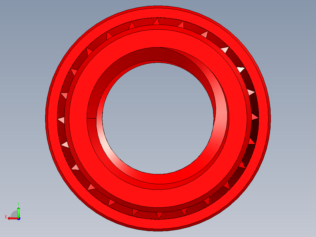 塑料加热或超声波安装用金属（黄铜）嵌件，带法兰接头和反向人字纹。各种螺纹尺寸M3、M3.5、M4、M5和M6后视图