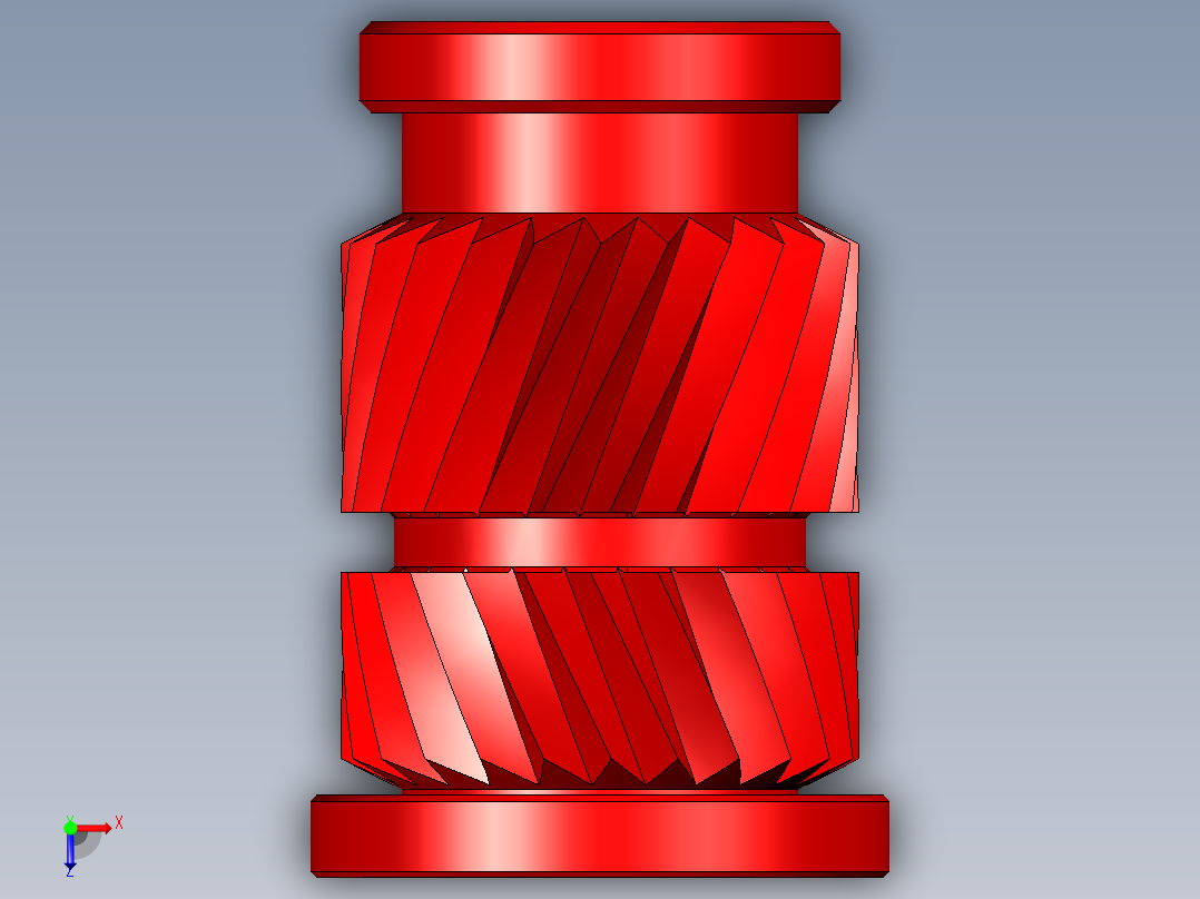 塑料加热或超声波安装用金属（黄铜）嵌件，带法兰接头和反向人字纹。各种螺纹尺寸M3、M3.5、M4、M5和M6俯视图