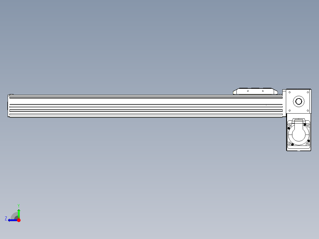 同步带全封闭直线模组TPA-HCB-85D-90-L550-RP-C-P20-N3右视图