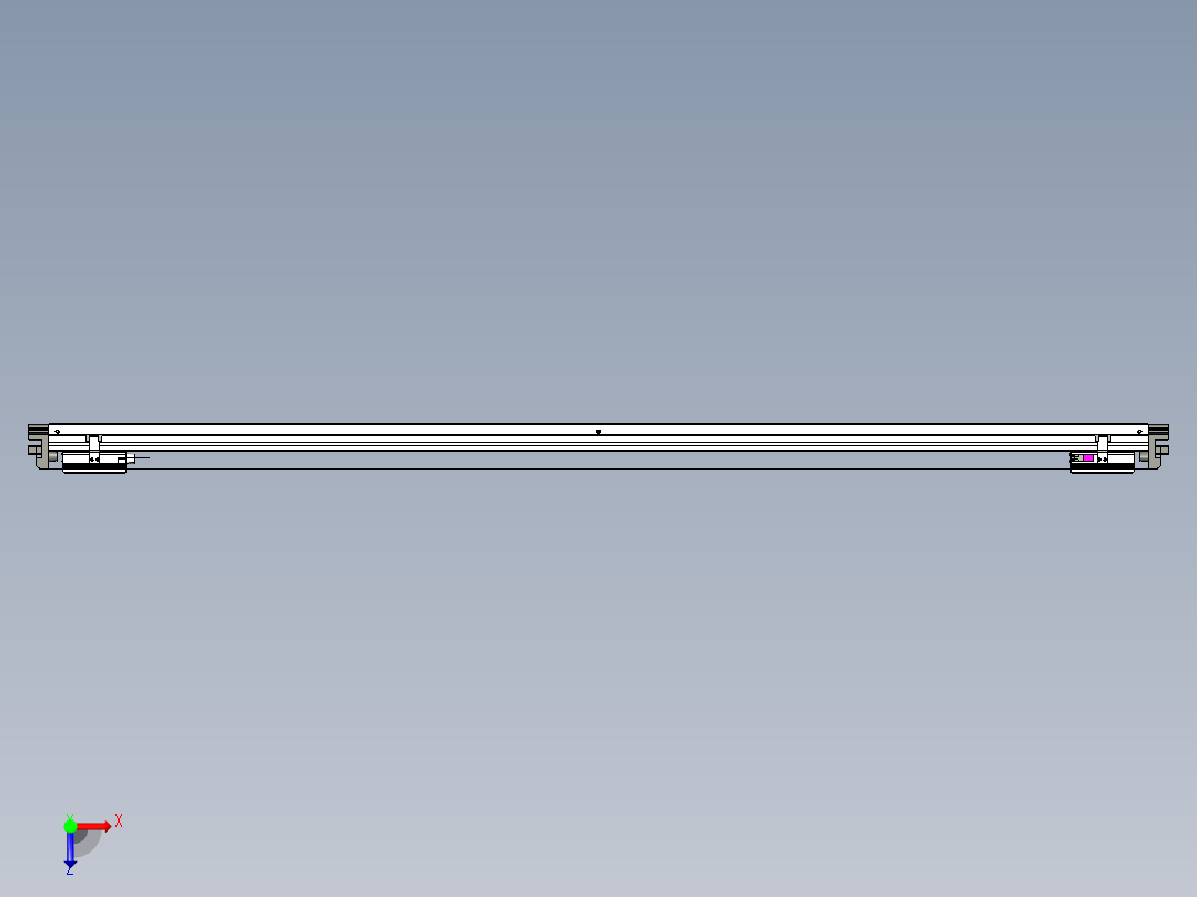 威洛博VL系列3d模型模组2VL14S1Y-S1600俯视图