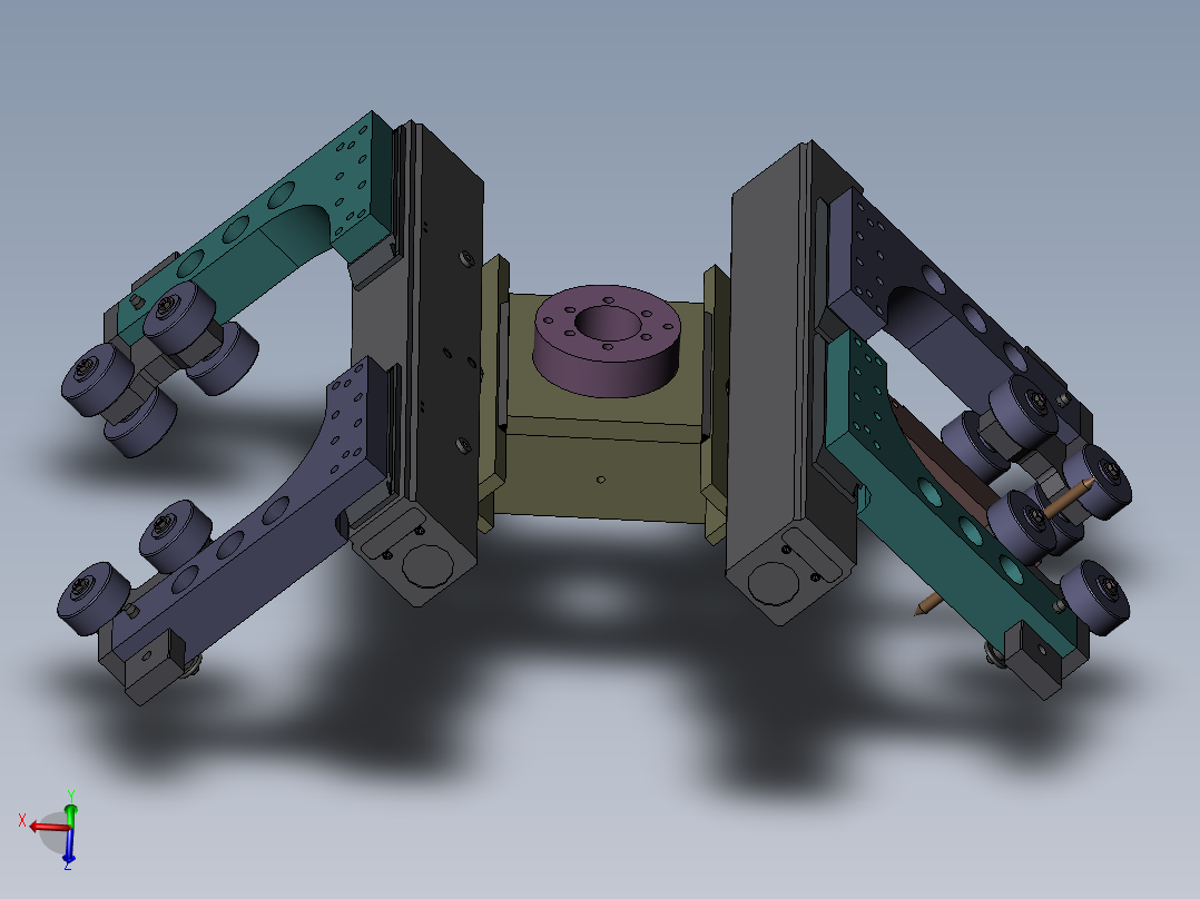 装配夹具Solidworks设计附STP格式主视图