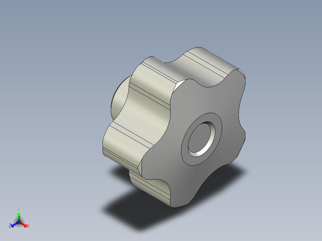 星型把手(軟膠被覆)VCT-SOFT-3D多系列多零件图纸模型正等轴测图