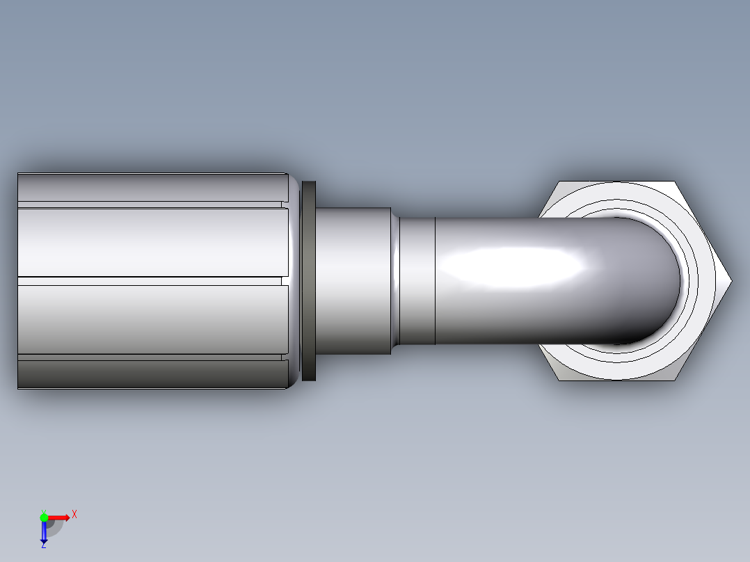 CF43系列-24°锥卡套轻型90°俯视图