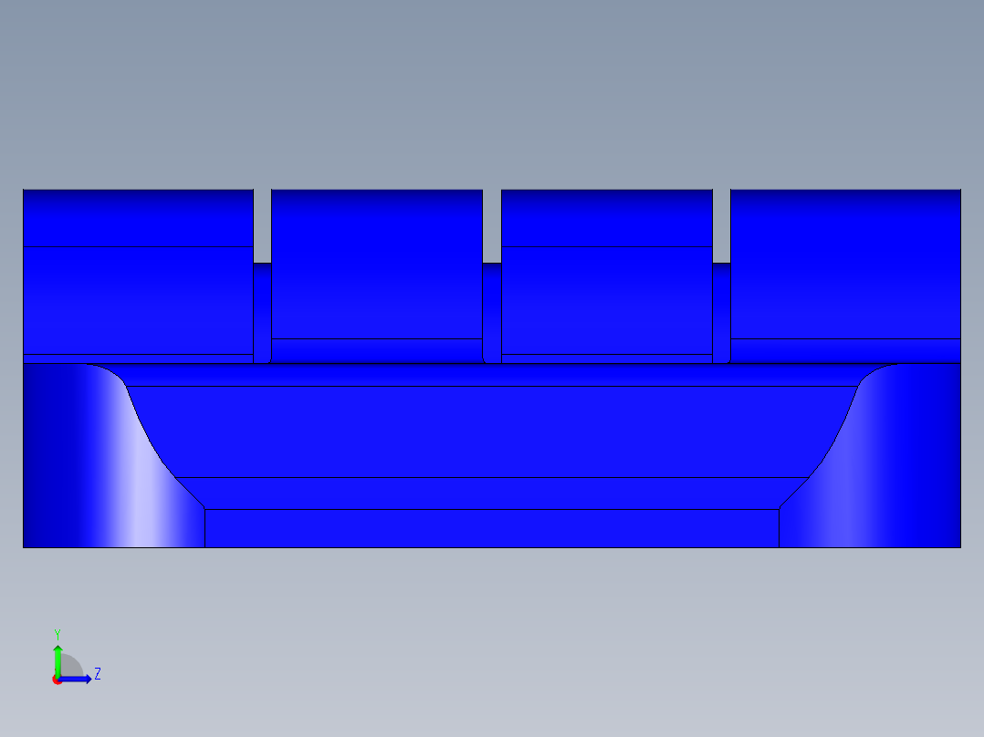 工程塑膠鉸鏈CFJ-3D多系列多零件图纸模型左视图