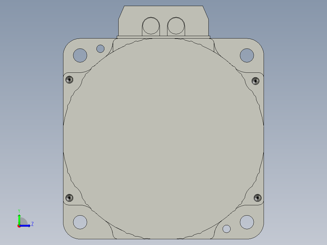 MBMC3A1ASB无刷电机左视图