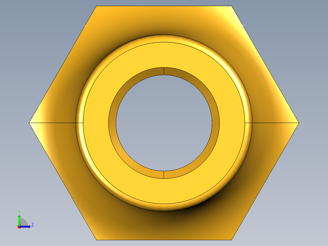 扩口式工业通用硬管接头Short Forged Nut 14FSX-4左视图