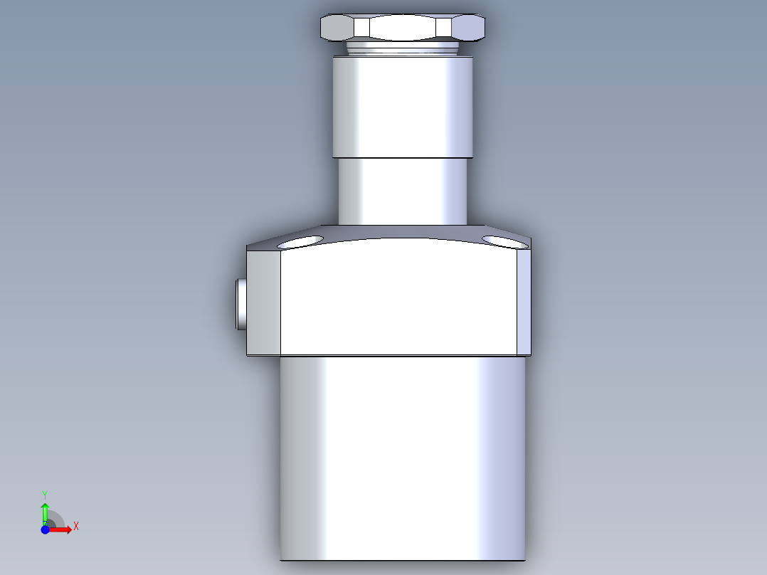 KOSMEKLHA1050-CL-Y45多系列多零件图纸模型前视图