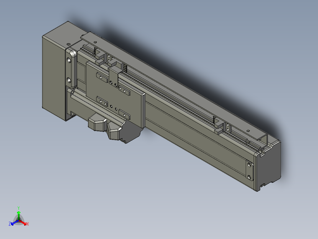 VF丝杆传动-一般环境VT5-S160-BL正等轴测图