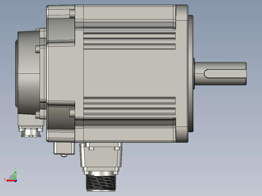 电机MS6G-130CN20BZ2-21P5后视图